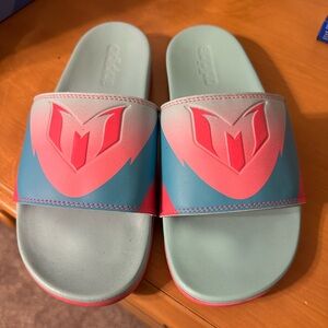 Adidas Vibrant Pink and Light Blue Footwear